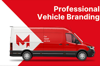 create car wrap design and vehicle branding ready for print