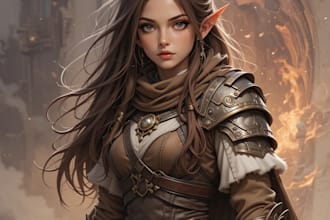 make create a d and d character art and dnd art