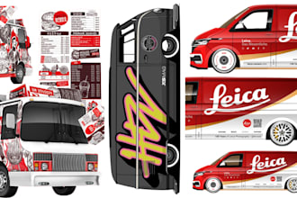 design  vehicle wrap design food trailer  food truck logo
