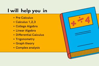 help in math calculus statistics algebra mathematics and geometry