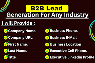 do b2b targeted leads phone number and email list building