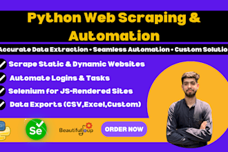 do python web scraping and automation