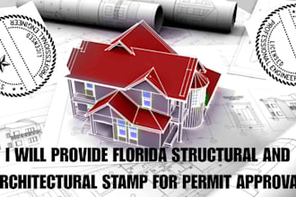 provide florida structural and architectural stamp for permit approval