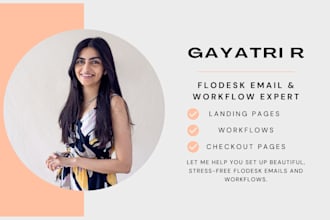 design flodesk emails, landing pages, and workflows