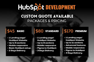 create a custom hubspot landing page from figma to hubspot