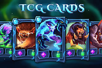 trading card game design tabletop tcg card template frame illustration ccg rpg