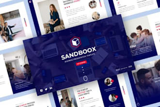 design redesign powerpoint presentation for company, slide deck