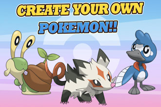 design your personalised pokémon or fakemon