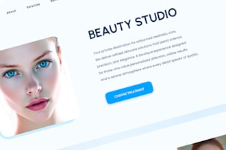 design uxui website and landing page for beauty salon