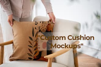 create realistic cushion mockups for your etsy store
