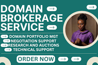 be your domain broker, domain manager domain agent sell domain name registration