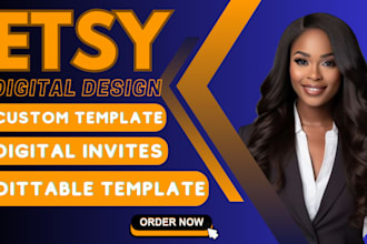 do premium custom etsy stickers digital wall art birthday invites in canva