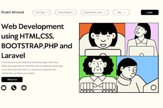 build a responsive and SEO friendly laravel website with admin panel