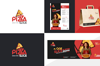 design restaurant logo, menu, poster and business card