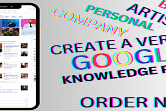 create a google knowledge panel or graph for any category