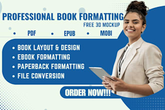 do book layout design typesetting paperback formatting ebook conversion for kdp