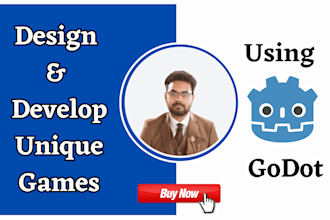 design and develop unique games or apps in godot