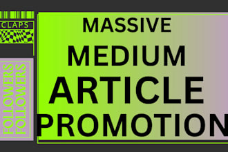 do massive promotion for your medium article