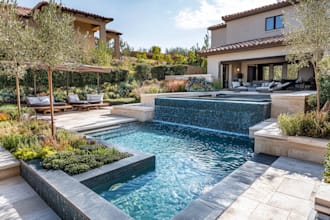create your landscape, pool, terrace, backyard and garden