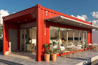 design custom exterior shipping container restaurant,shop and tiny house