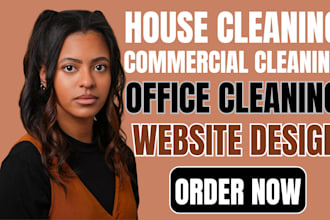 build cleaning service website commercial cleaning residential cleaning website