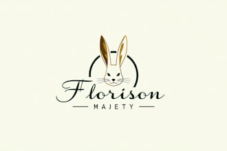 design high quality 3d monoline rabbit logo with express delivery