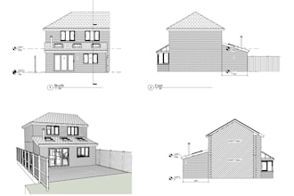 do extension, loft drawings and calculation for UK residential houses