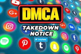 send dmca takedown notice and report to google,facebook,instagram,tiktok,reddit