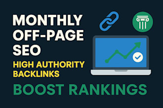 do monthly off page SEO services high quality backlinks