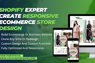 create shopify store, build shopify store design, ecommerce shopify website