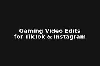 edit your gaming or meme videos for tiktok and instagram