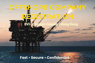 set up offshore company in bvi, cayman island, register your hong kong company
