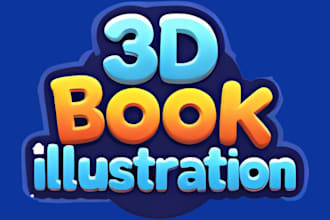 draw amazon kdp 3d christian children story book illustration picture book cover