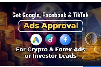 run crypto leads ads, forex leads google, facebook, tiktok ads, leads generation