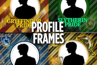 create harry potter profile frames and custom magic edits