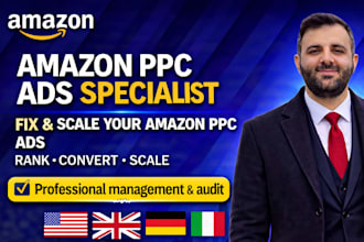 be your dedicated amazon ads specialist for high converting amazon PPC ads