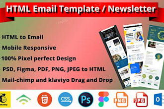 convert PSD, figma to HTML email template