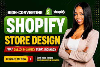 design shopify ecommerce website development, redesign online store, SEO setup