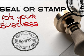 design professional rubber stamp, notary seal or signature stamp