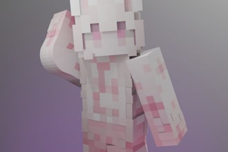 make minecraft 3d renders