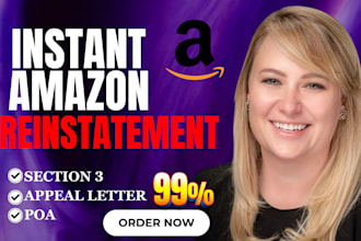 write amazon reinstatement appeal poa section 3 suspension removal
