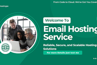 set up custom domain email, hosting dns configuration