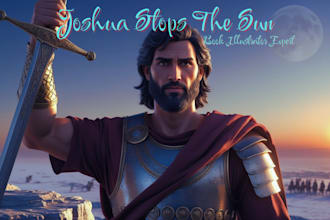 design 3d christian book illustration bible story illustration faith book