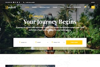 design tourism website hotel booking website travel agency website tour website