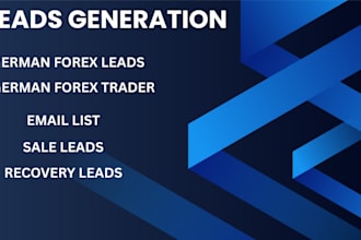 provide german forex leads, german forex traders mobile, email list, sales leads