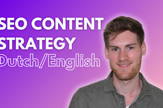 create a SEO blog content strategy in dutch or english