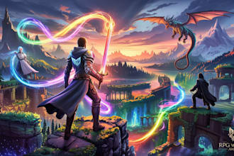 draw any rpg art, logo steam artwork, card template rpg dnd map, character game
