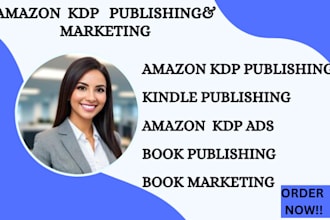 book promotion, amazon KDP ads, and book trailer video for your kindle books