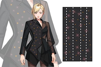 design anime outfit patterns in 1 day