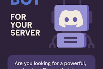 create a proffesional custom discord bot with all options